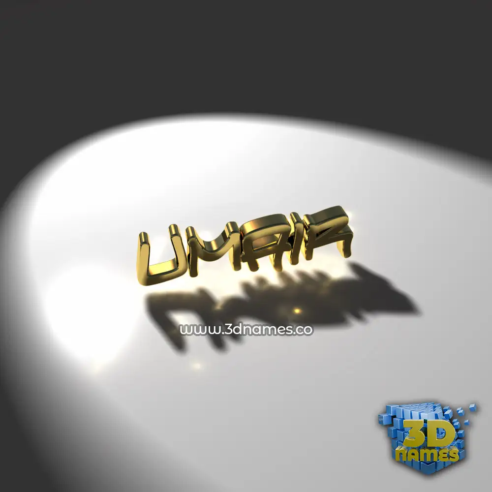 umair in Gold Shine style - 3D name wallpaper umair in Gold Shine style - 3D name wallpaper