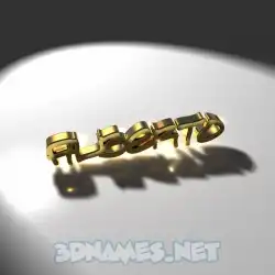 alberto in Gold Shine style - 3D name wallpaper