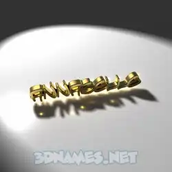 annabelle in Gold Shine style - 3D name wallpaper