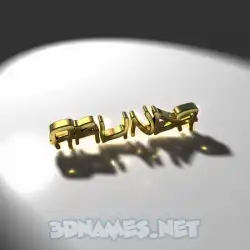 arlinda in Gold Shine style - 3D name wallpaper