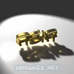 asia in Gold Shine style - 3D name wallpaper