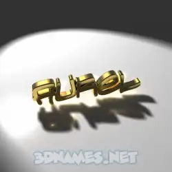 aurel in Gold Shine style - 3D name wallpaper