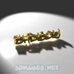 badboy in Gold Shine style - 3D name wallpaper