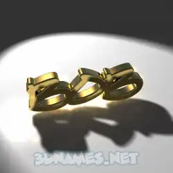 bob in Gold Shine style - 3D name wallpaper