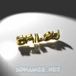 briley in Gold Shine style - 3D name wallpaper