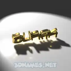 burak in Gold Shine style - 3D name wallpaper