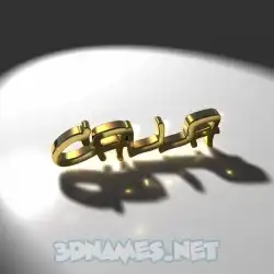 calla in Gold Shine style - 3D name wallpaper