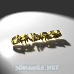 candace in Gold Shine style - 3D name wallpaper