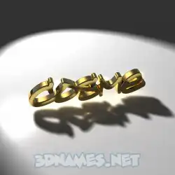 cosme in Gold Shine style - 3D name wallpaper