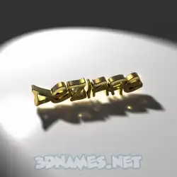 dezirae in Gold Shine style - 3D name wallpaper