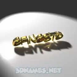 ernesto in Gold Shine style - 3D name wallpaper