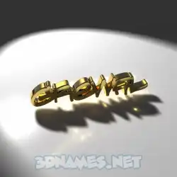 grewal in Gold Shine style - 3D name wallpaper