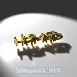 hamad in Gold Shine style - 3D name wallpaper