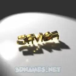 javier in Gold Shine style - 3D name wallpaper