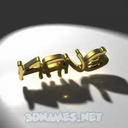 kang in Gold Shine style - 3D name wallpaper