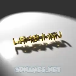 lakshman in Gold Shine style - 3D name wallpaper