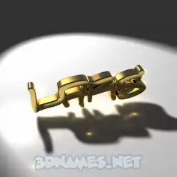 lars in Gold Shine style - 3D name wallpaper