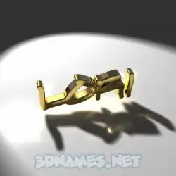 lori in Gold Shine style - 3D name wallpaper