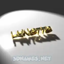 lynette in Gold Shine style - 3D name wallpaper