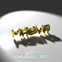 maeva in Gold Shine style - 3D name wallpaper