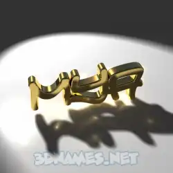 mya in Gold Shine style - 3D name wallpaper