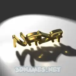 nada in Gold Shine style - 3D name wallpaper