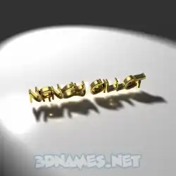 nancy gillet in Gold Shine style - 3D name wallpaper