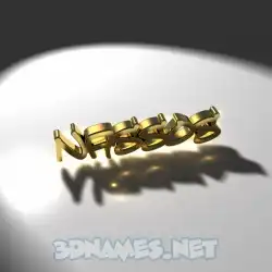 nassos in Gold Shine style - 3D name wallpaper