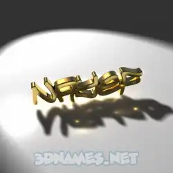 nayef in Gold Shine style - 3D name wallpaper