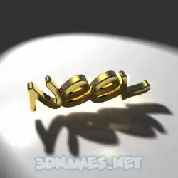neel in Gold Shine style - 3D name wallpaper