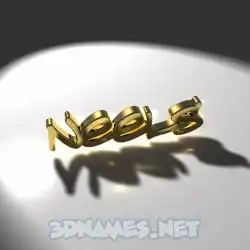 neels in Gold Shine style - 3D name wallpaper