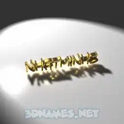 nhatminhs in Gold Shine style - 3D name wallpaper