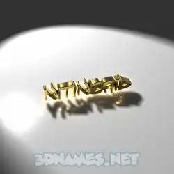 nitinbaid in Gold Shine style - 3D name wallpaper