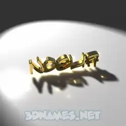 noelia in Gold Shine style - 3D name wallpaper