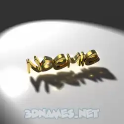 noemie in Gold Shine style - 3D name wallpaper