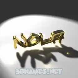 nola in Gold Shine style - 3D name wallpaper