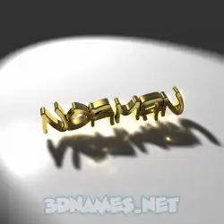 norman in Gold Shine style - 3D name wallpaper