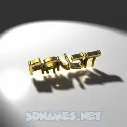 ranjit in Gold Shine style - 3D name wallpaper