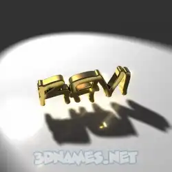 ravi in Gold Shine style - 3D name wallpaper