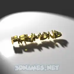 raymond in Gold Shine style - 3D name wallpaper
