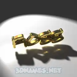 ross in Gold Shine style - 3D name wallpaper