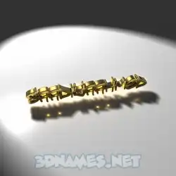 saadiyaahmed in Gold Shine style - 3D name wallpaper