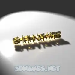 shahnawaz in Gold Shine style - 3D name wallpaper