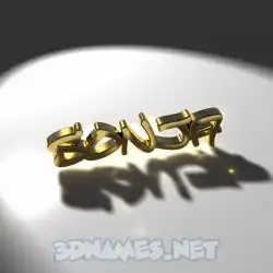sonja in Gold Shine style - 3D name wallpaper