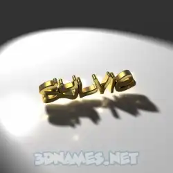 sylvie in Gold Shine style - 3D name wallpaper