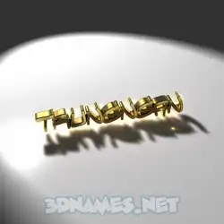 trungngan in Gold Shine style - 3D name wallpaper