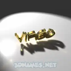 virgo in Gold Shine style - 3D name wallpaper