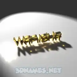 warisha in Gold Shine style - 3D name wallpaper