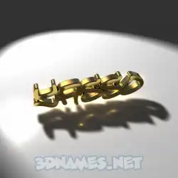 yasso in Gold Shine style - 3D name wallpaper