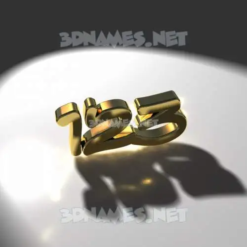 123 in Gold Shine style - 3D name wallpaper 123 in Gold Shine style - 3D name wallpaper
